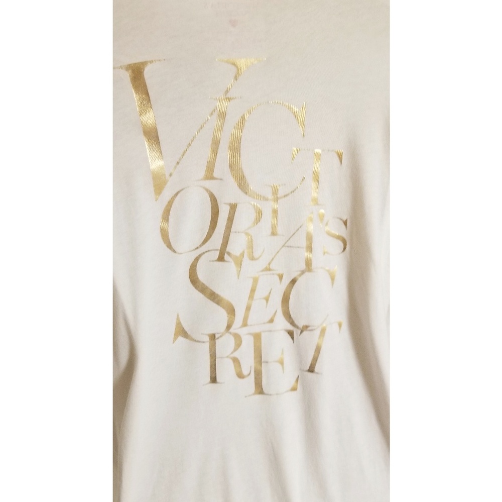 VICTORIA'S SECRET Belted Robe with Gold Lettering - Picture 2 of 6